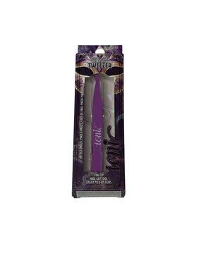 Ioni Nail Art Tweezers – Fine Tip Precision Tool for Gems – Purple